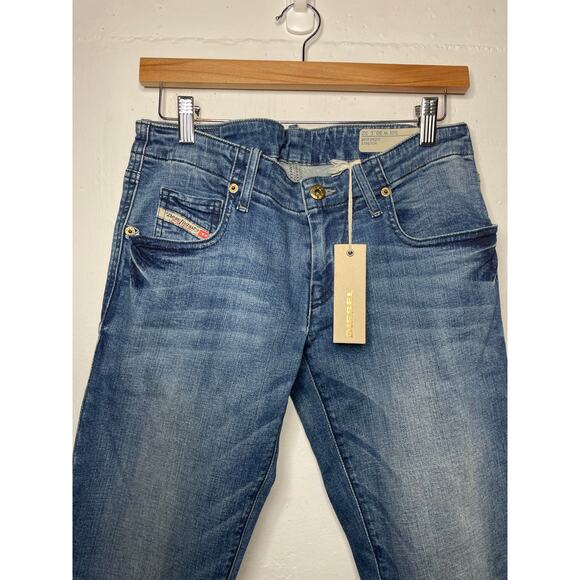 NEW DIESEL Grupee-NE 0837T Womens Jeans W30 Sweat Jogg Super Slim Skinny Blue - Picture 2 of 9